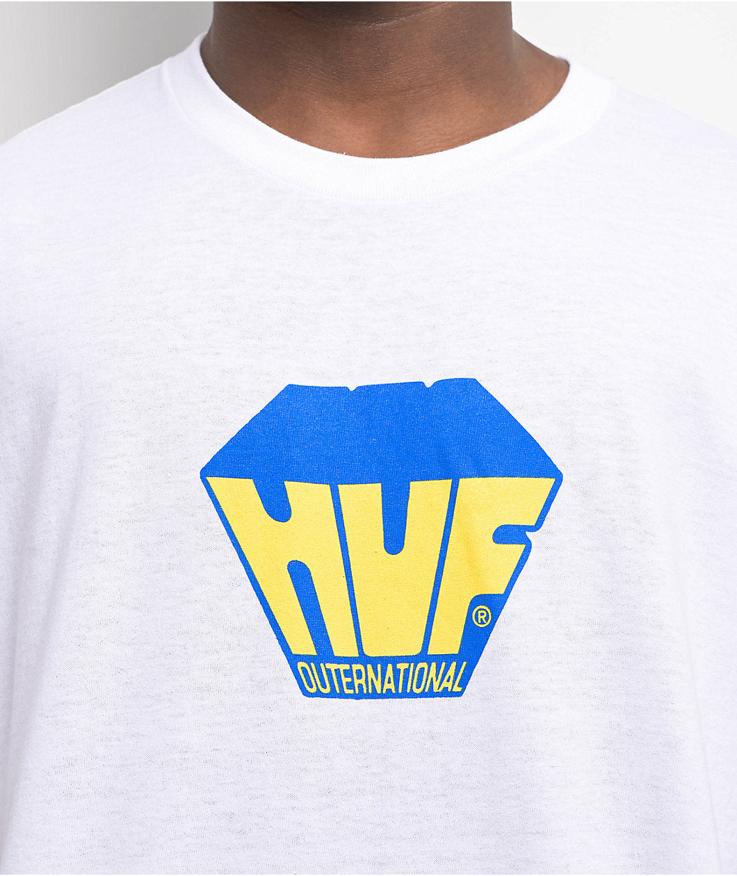HUF ハフ Big Block White T-Shirt Tシャツ