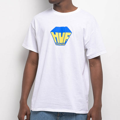 HUF ハフ Big Block White T-Shirt Tシャツ