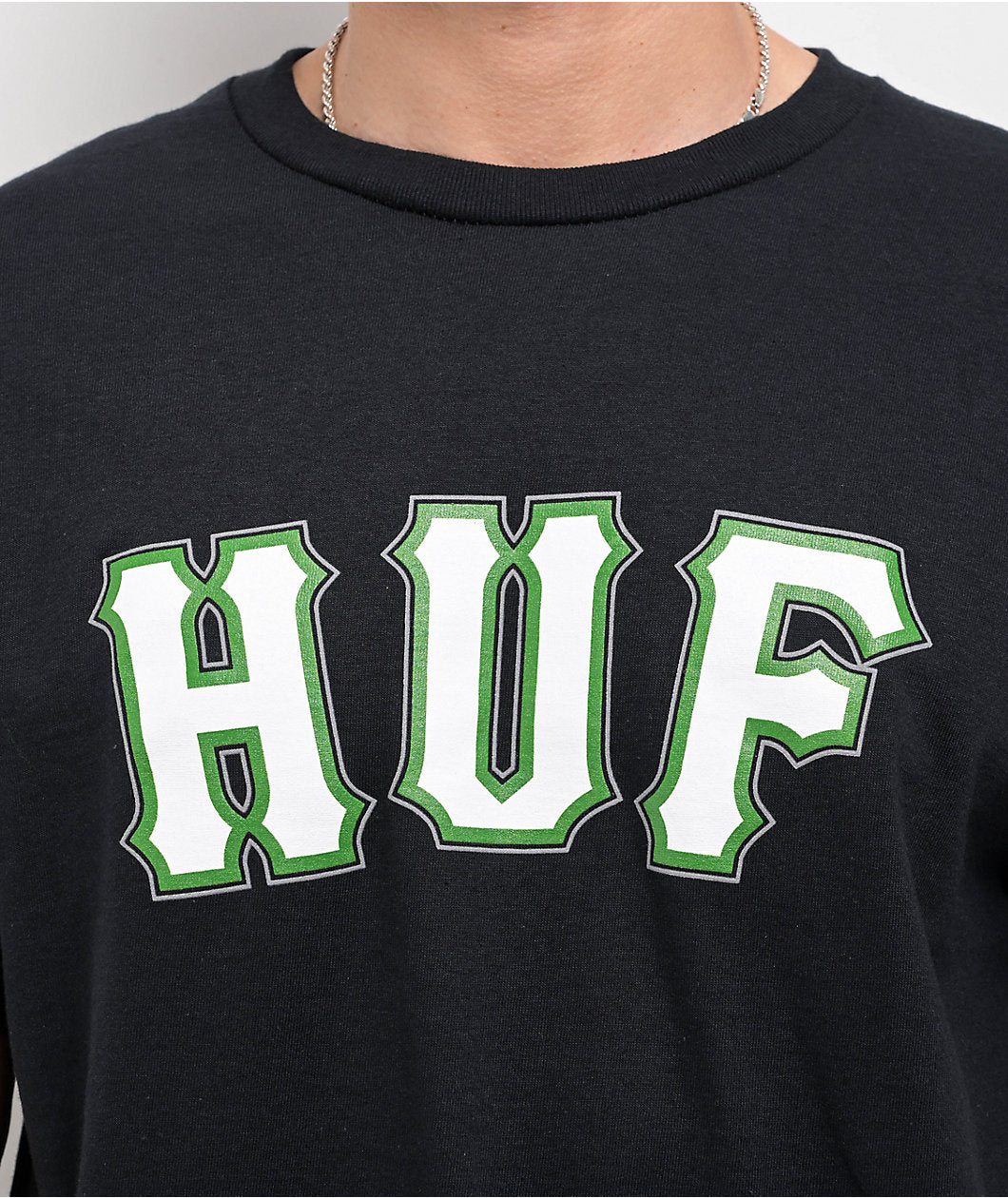 HUF ハフ Giant Black T-Shirt Tシャツ