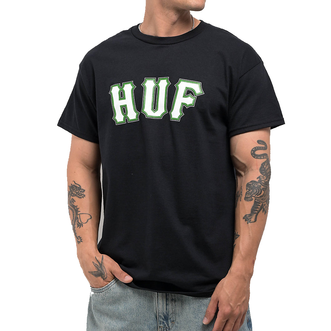 HUF ハフ Giant Black T-Shirt Tシャツ