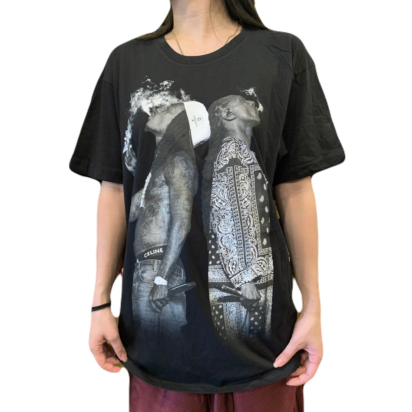 TAYLOR GANG テイラーギャング WIZ KHALIFA X SNOOP DOGG JOINT SMOKING TEE