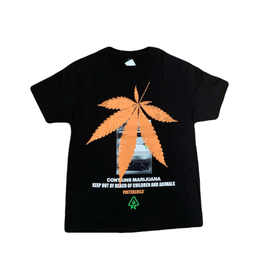 PosterChild ポスターチャイルド Leaf Black T-Shirt Tシャツ ブラック
