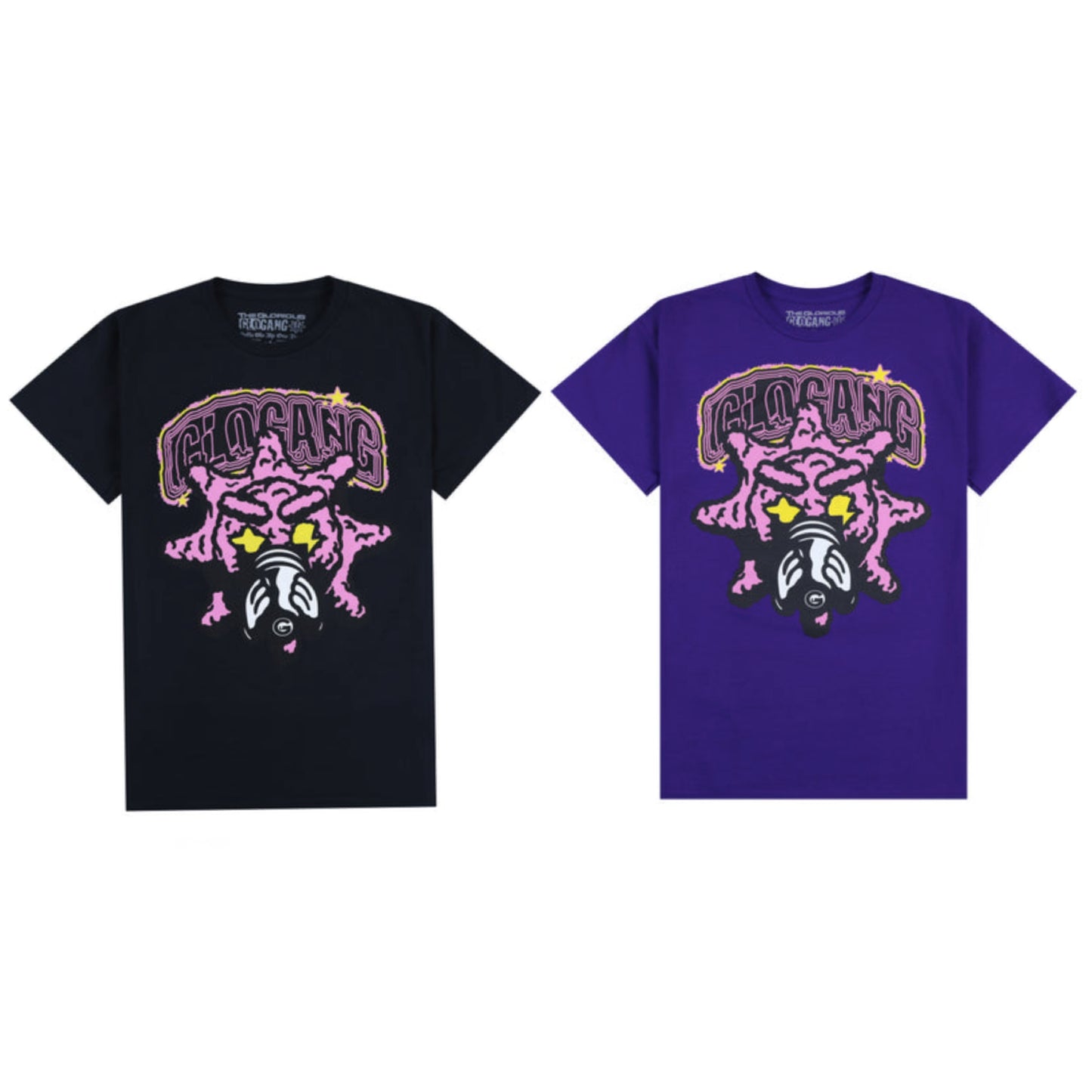 Glo Gang グロギャング 
Glo Brain Tee (Purple/Black) Tシャツ