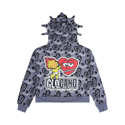 Glo Gang グロ・ギャング 
 I Heart Glo Full Zip Hoodie フーディ