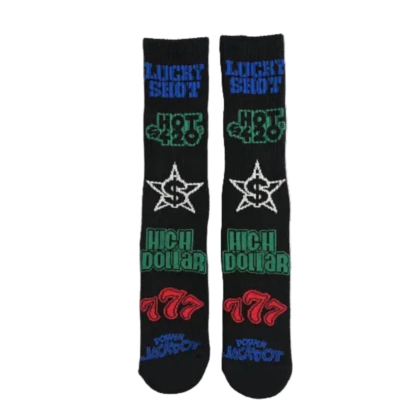HUF ハフ Lucky Black Crew Socks ソックス