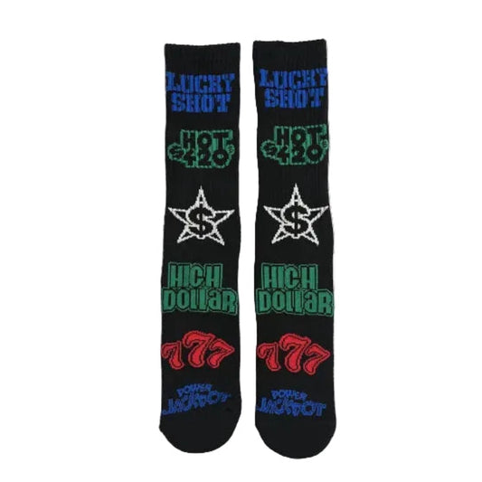 HUF ハフ Lucky Black Crew Socks ソックス