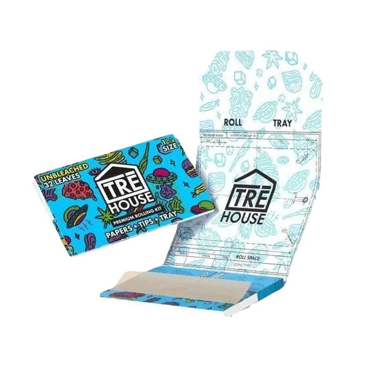 TREHouse トレハウス Premium Unbleached Rolling Papers + Tips Kit ペーパー+フィルター+トレイ