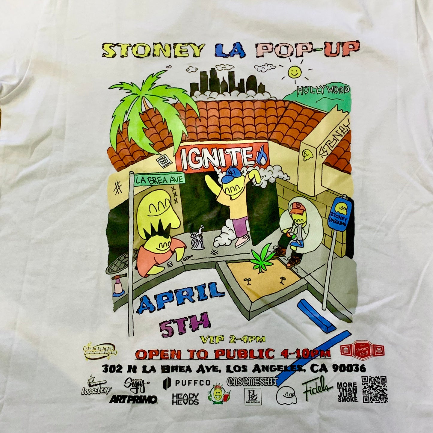 IGNITE "STONEY LA POP-UP" TEE ホワイト Tシャツ