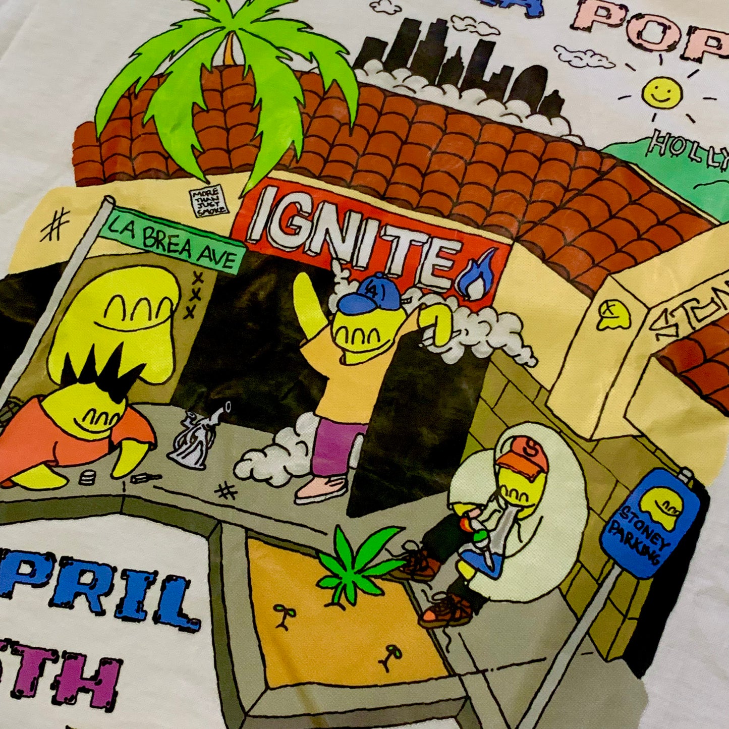 IGNITE "STONEY LA POP-UP" TEE ホワイト Tシャツ