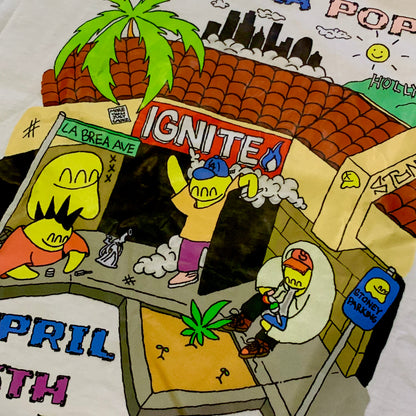 IGNITE "STONEY LA POP-UP" TEE ホワイト Tシャツ