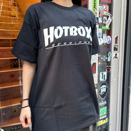 HOTBOX SESSIONSホットボックスセッションズ "SK8MAG" Tシャツ ホワイト/ブラック/オリーブ/グレー