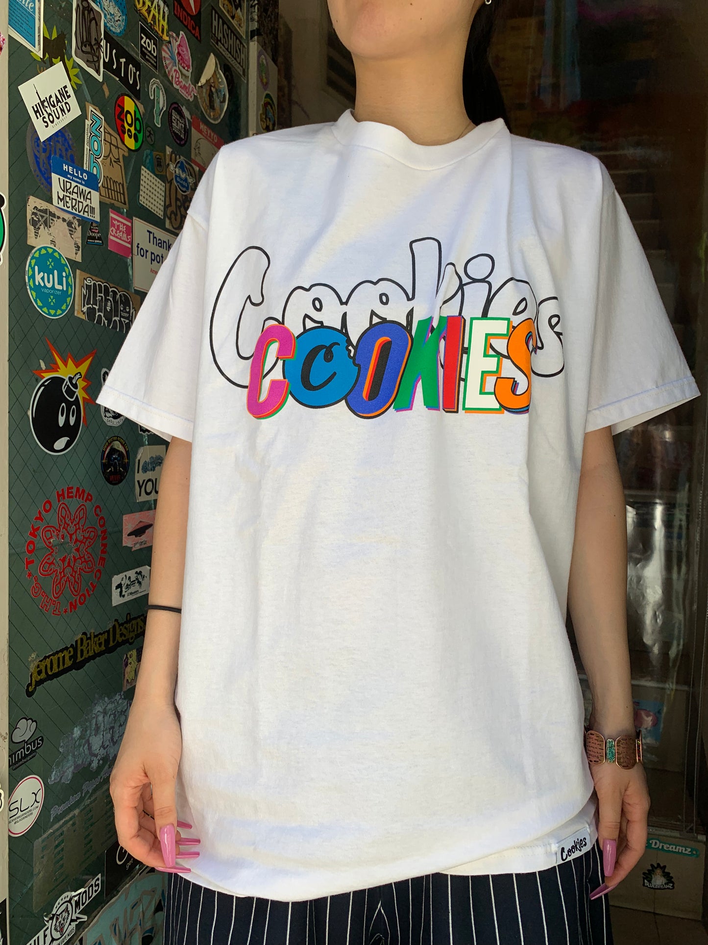 【SALE!!】Cookies クッキーズ ON THE BLOCK TEE Tシャツ ブラック/ホワイト