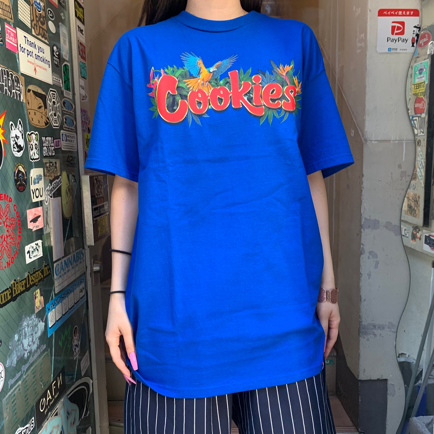 【SALE!!】Cookies  クッキーズ Parrot Bay Tee ロイヤルブルー Tシャツ