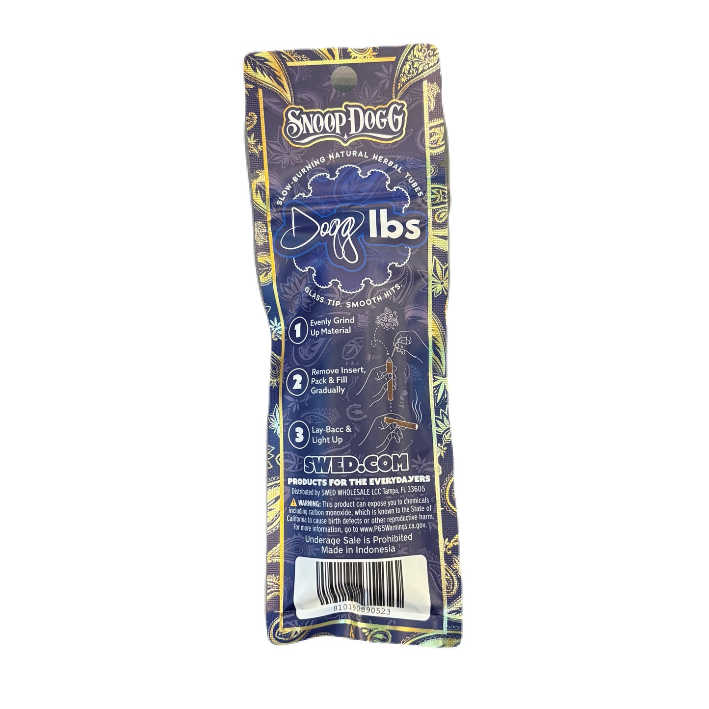 Dogg lbs ドッグエルビーエス Herbal Tubes ブラントチューブ+ガラスチップ 2本入り