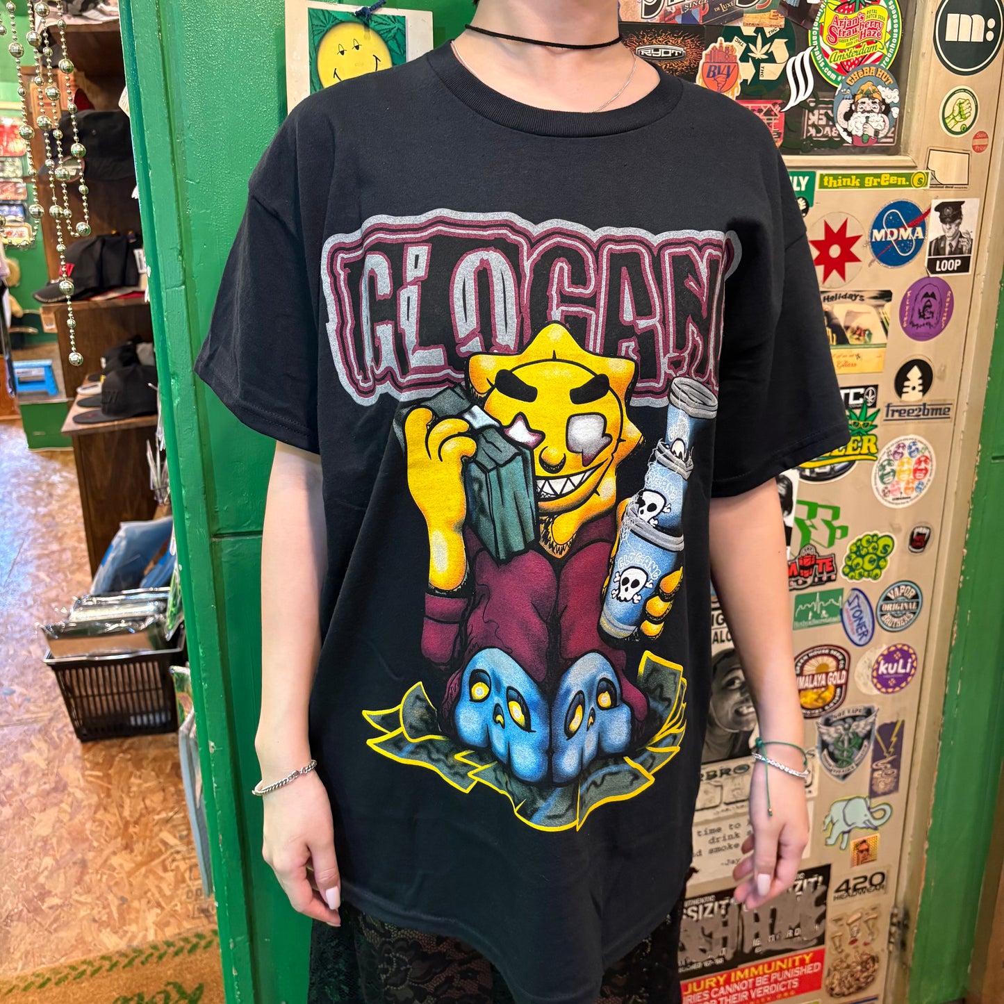 Glo Gang グロギャング 
Triple Cup Threat Tee (Black) Tシャツ