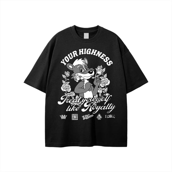 Your Highness ユアハイネス Skunk Royalty Black T-Shirt Tシャツ