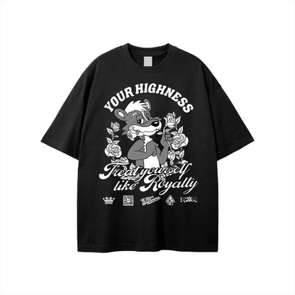 Your Highness ユアハイネス Skunk Royalty Black T-Shirt Tシャツ