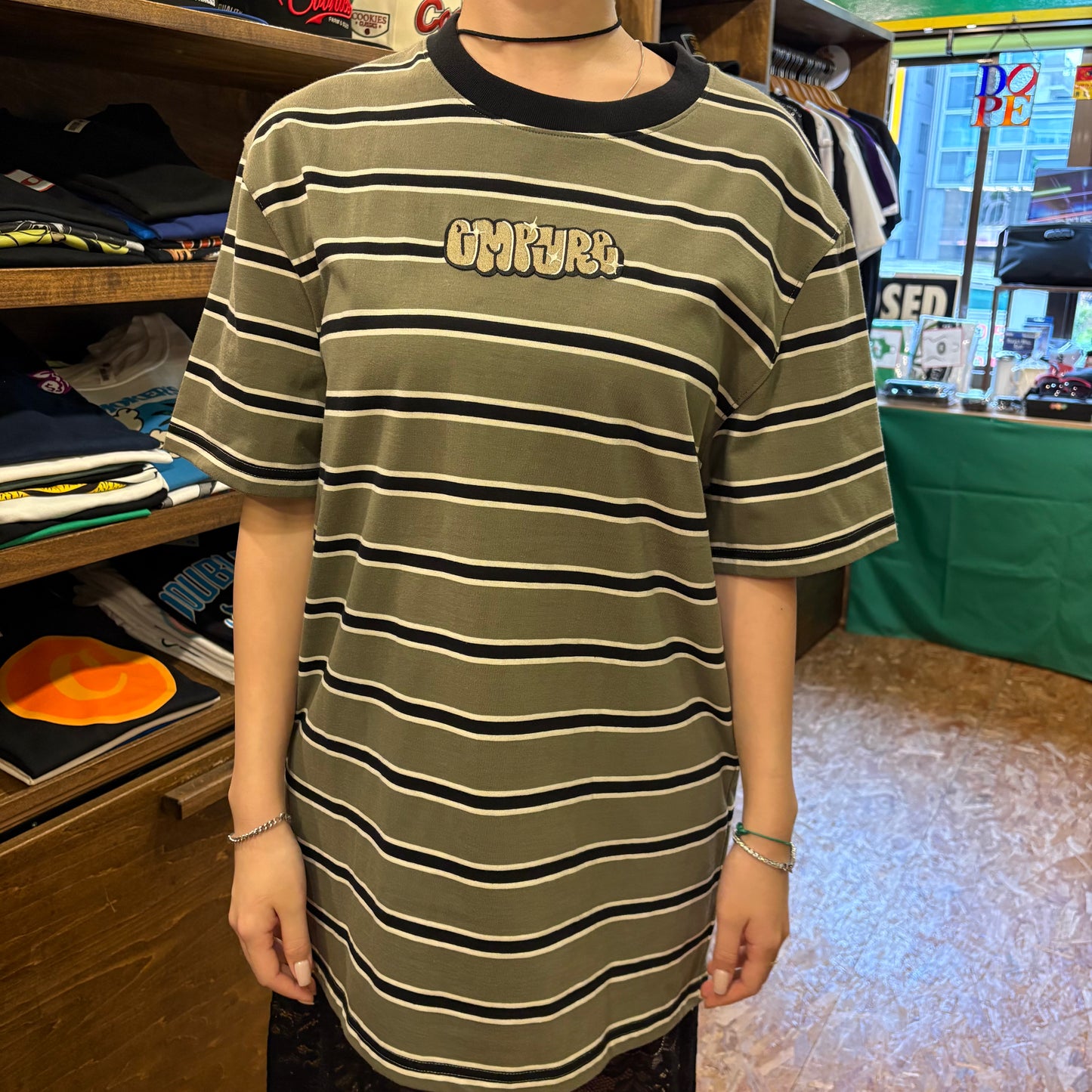 Empyre エンパイア Bad Cat Black & White Knit T-Shirt Tシャツ ブラック