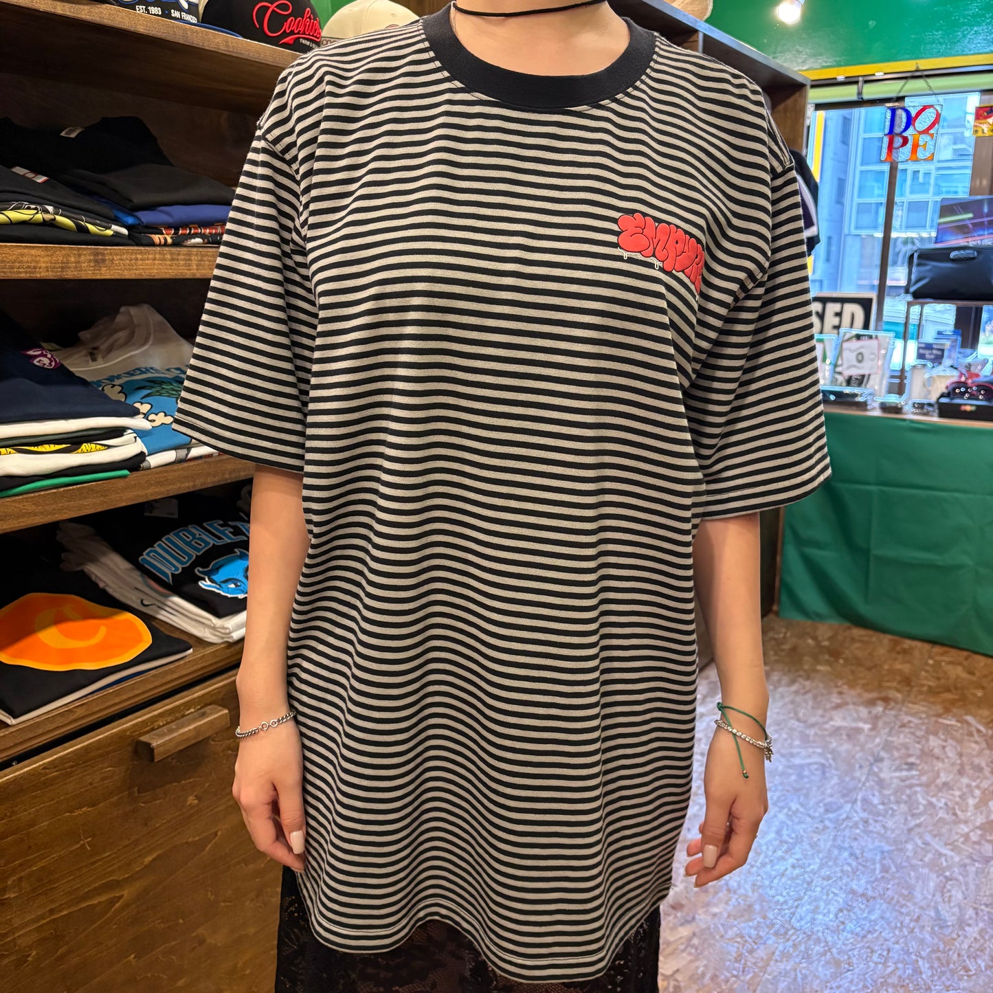 Empyreエンパイア Bad Cat Black Knit T-Shirt Tシャツ ブラック
