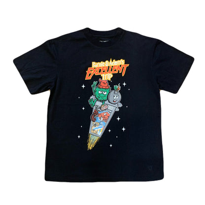 The High & Mighty ザハイアンドマイティー Adam Bomb Wild Trip Black T-Shirt Tシャツ