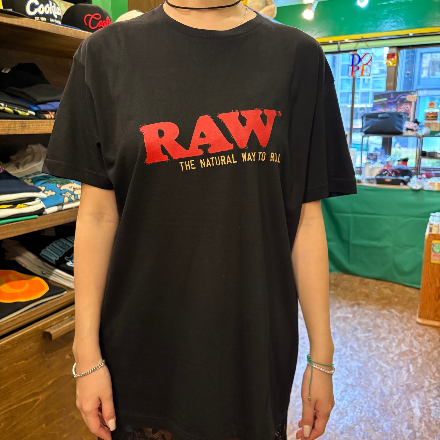 RAW ロウ LOGO Tee Black Tシャツ