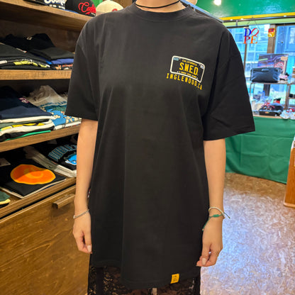 SWED スウェッド LAX INGLEWOOD MAP T-SHIRTS Black Tシャツ ブラック