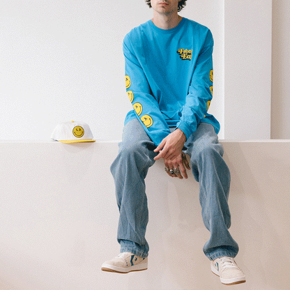 Free&Easy フリー&イージー Be Happy LS Tee ロングTシャツ