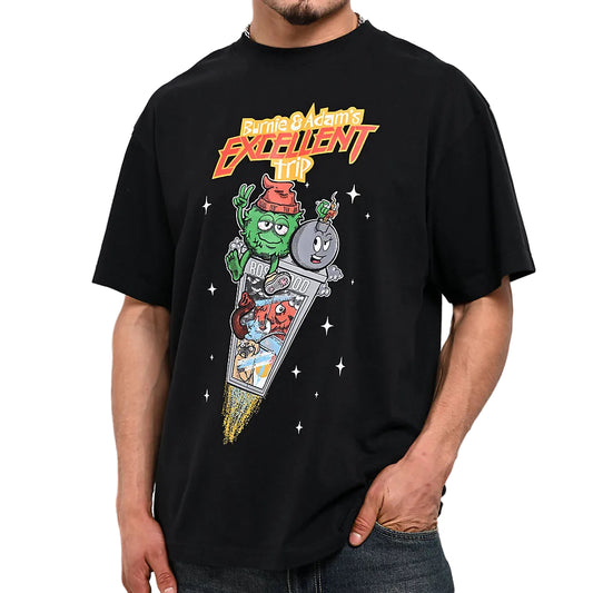 The High & Mighty ザハイアンドマイティー Adam Bomb Wild Trip Black T-Shirt Tシャツ