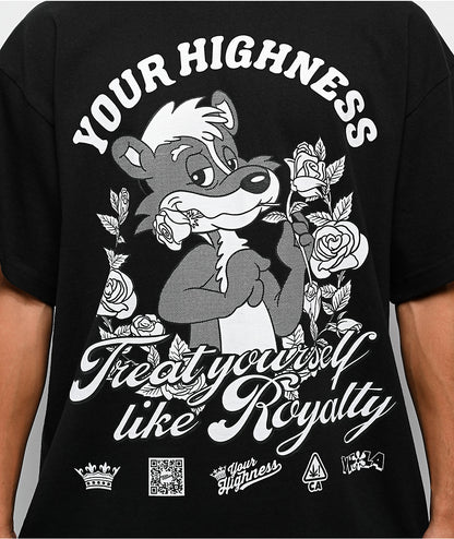 Your Highness ユアハイネス Skunk Royalty Black T-Shirt Tシャツ