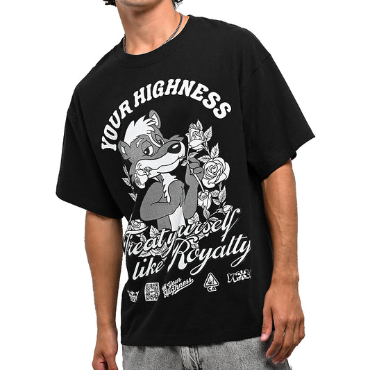 Your Highness ユアハイネス Skunk Royalty Black T-Shirt Tシャツ