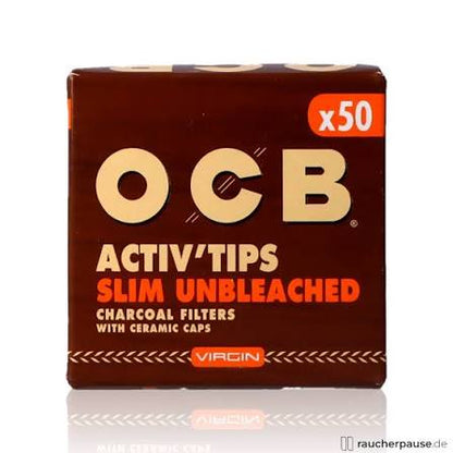OCB オーシービー Activ'Tips Slim Unbleached 7mm フィルター