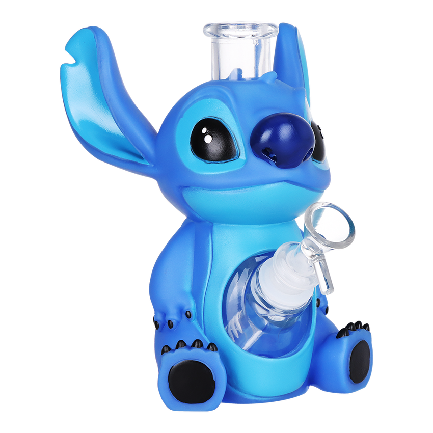 Little Blue Creature Glass & Vinyl Water Pipe キャラクター水パイプ