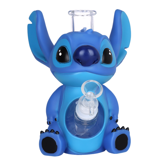 Little Blue Creature Glass & Vinyl Water Pipe キャラクター水パイプ