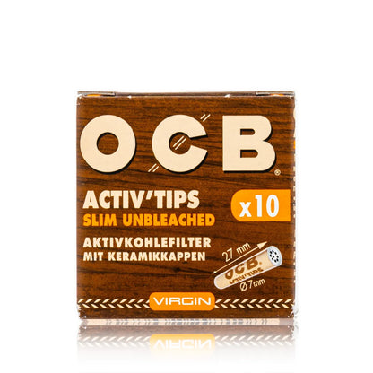 OCB オーシービー Activ'Tips Slim Unbleached 7mm フィルター