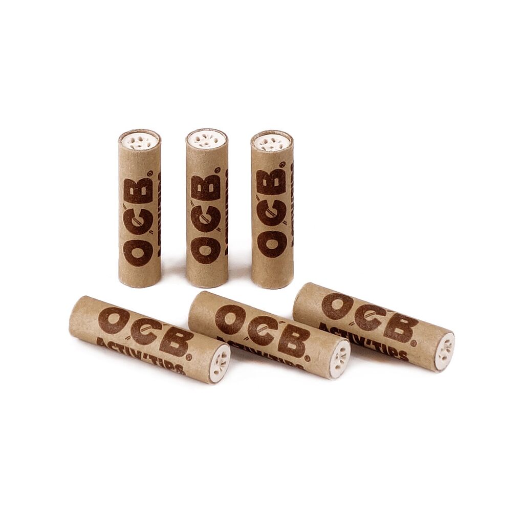 OCB オーシービー Activ'Tips Slim Unbleached 7mm 10個入りフィルター
