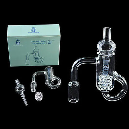 SPACE KING スペースキング Diamond Knot Loop Banger Kit (Gray) ガラスバンガー＆バンガーキャップ＆ダイヤモンドノットキット
