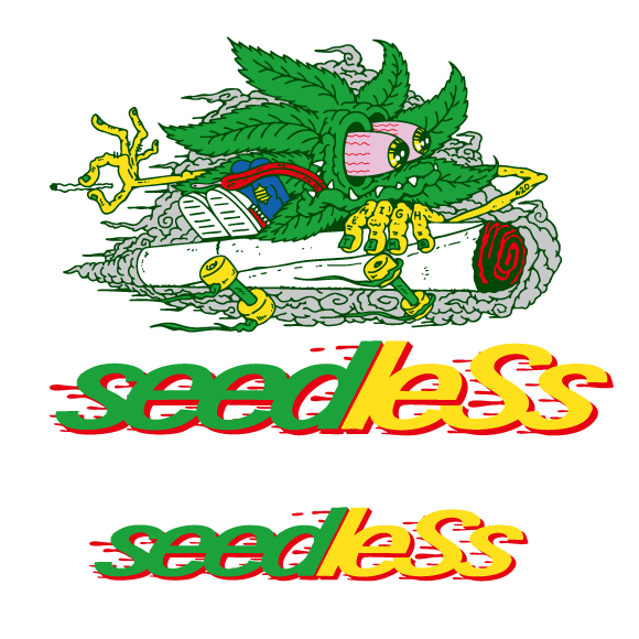 seedleSs シードレス skateleafmonster s/s t-shirts Tシャツ ホワイト