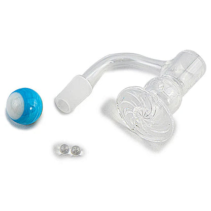 SPACE KING スペースキング Fully Fused Round Blender Terp Slurper (Light Blue) ガラスバンガー＆バンガーキャップ