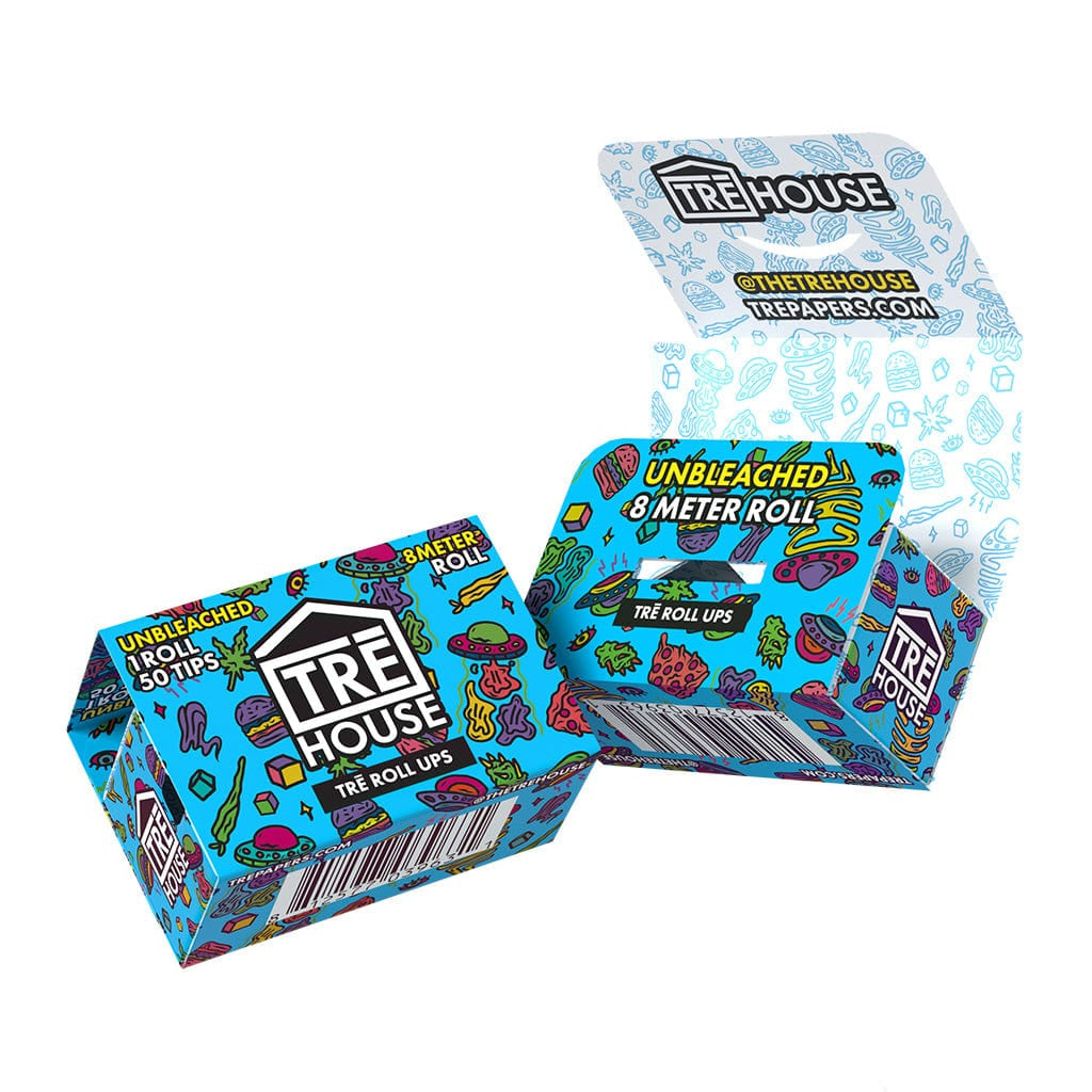 TREHouse ツリーハウス Roll Ups 8m UNBLEACHED Roll w/ Filter Tips ロールペーパー＆フィルターキット