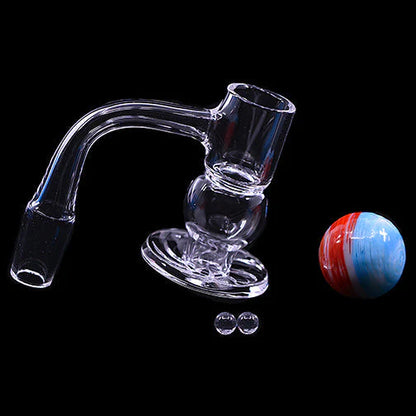 SPACE KING スペースキング Fully Fused Round Blender Terp Slurper (Light Blue) ガラスバンガー＆バンガーキャップ